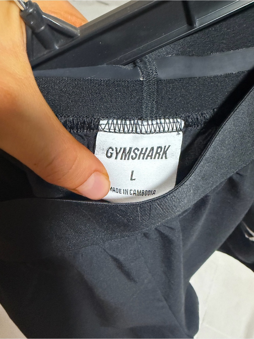 Gymshark Women's Black Double-Layer Athletic Shorts - Picture 3 of 3
